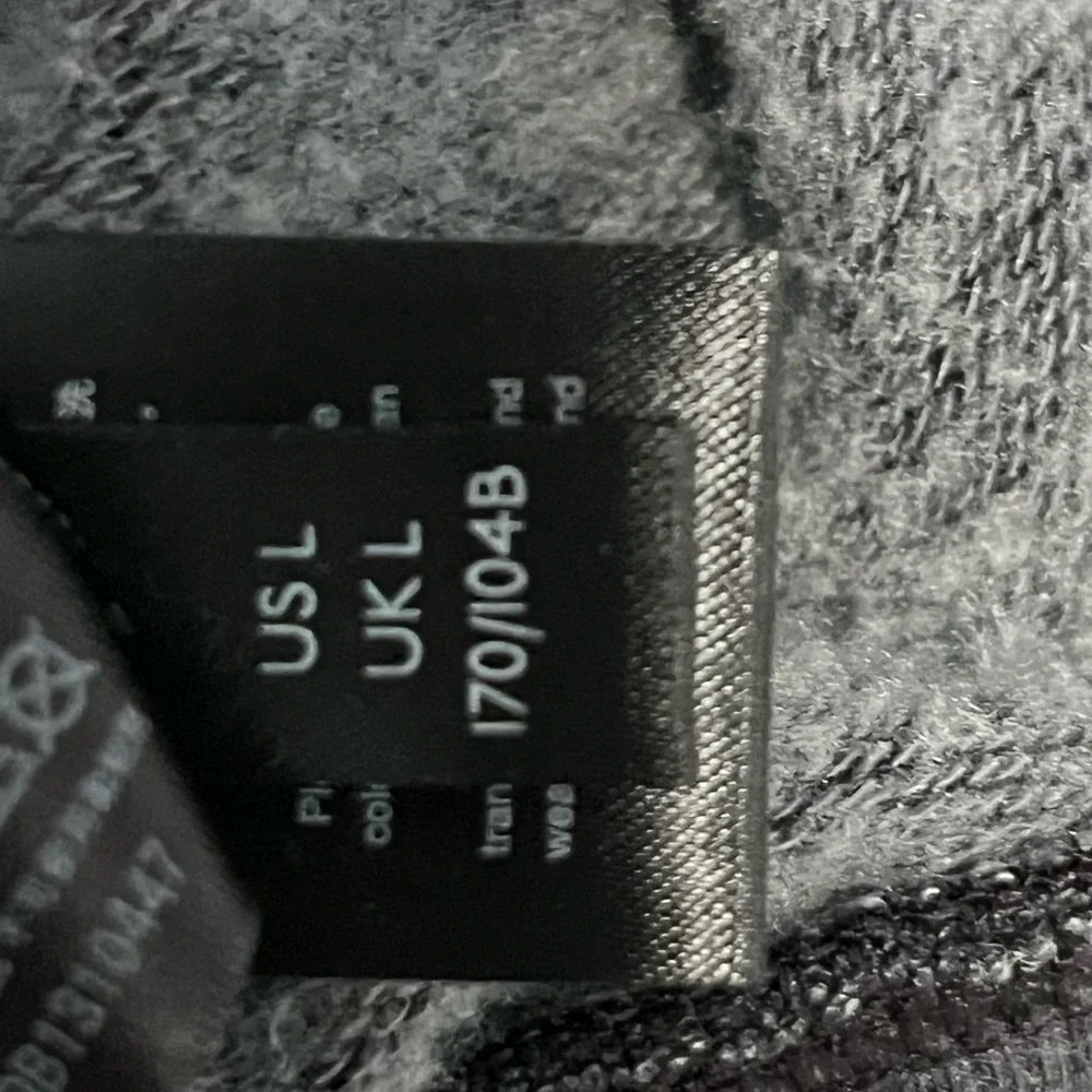 Free People Fp Movement Bonfire Oversized Hoodie Large Gray Black Sweatshirt NWT - Picture 9 of 16